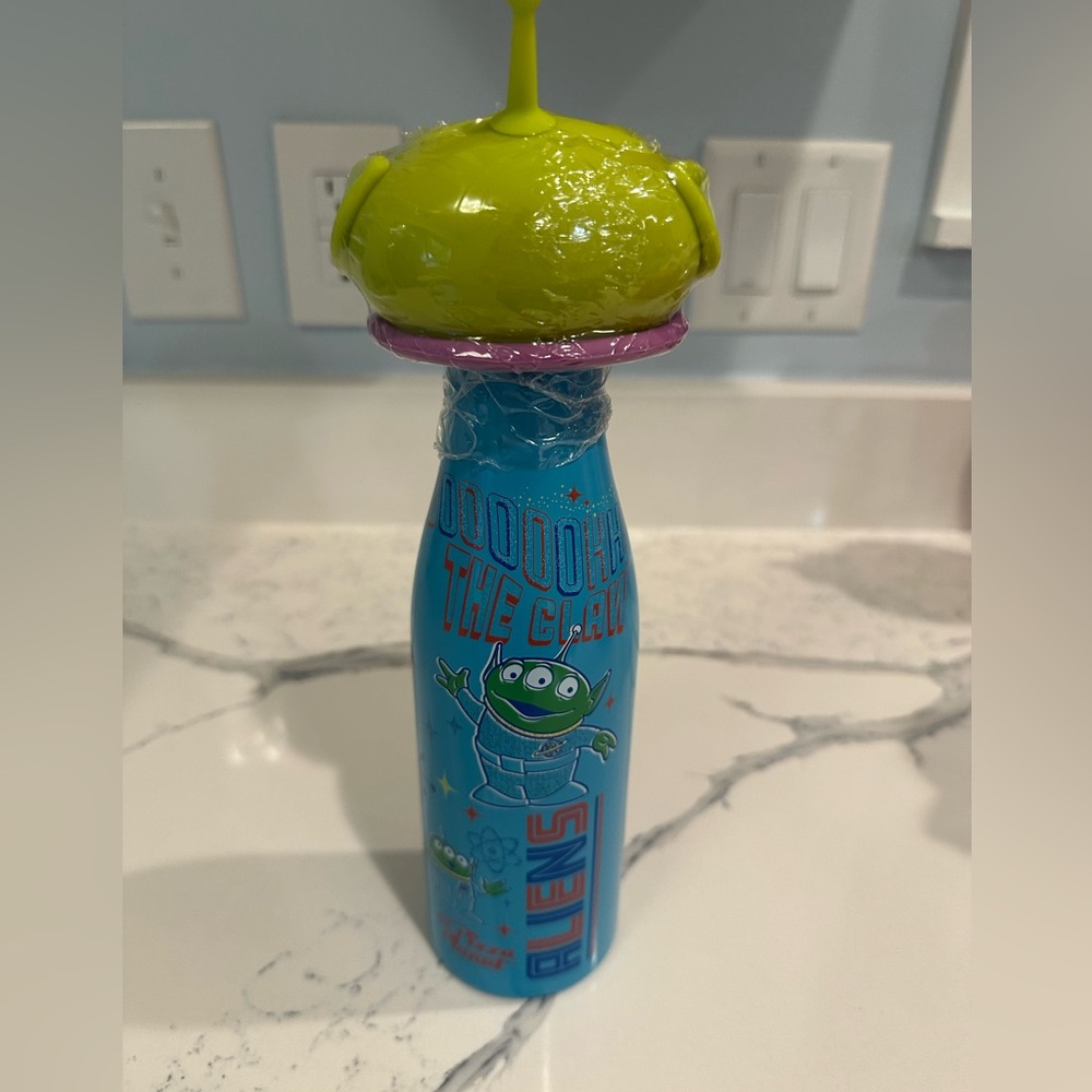 Disney Pixar Toy Story Alien Horde Steel Water Bottle - NWT - Picture 2 of 3